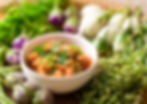 Nam prik ong with pork and tomato