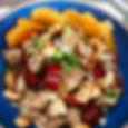 Sweet and sour chicken with oranges and jujubes