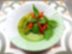 Green curry with young bananas