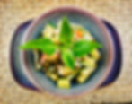 Eggplants with pork and sweet basil