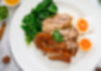 Stewed pork leg in soy sauce