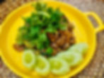 Beef with garlic and white peppercorn
