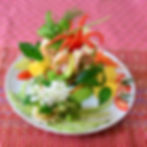Prawn salad with lime