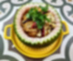 Spicy salad pomelo, shrimps and cashew nuts