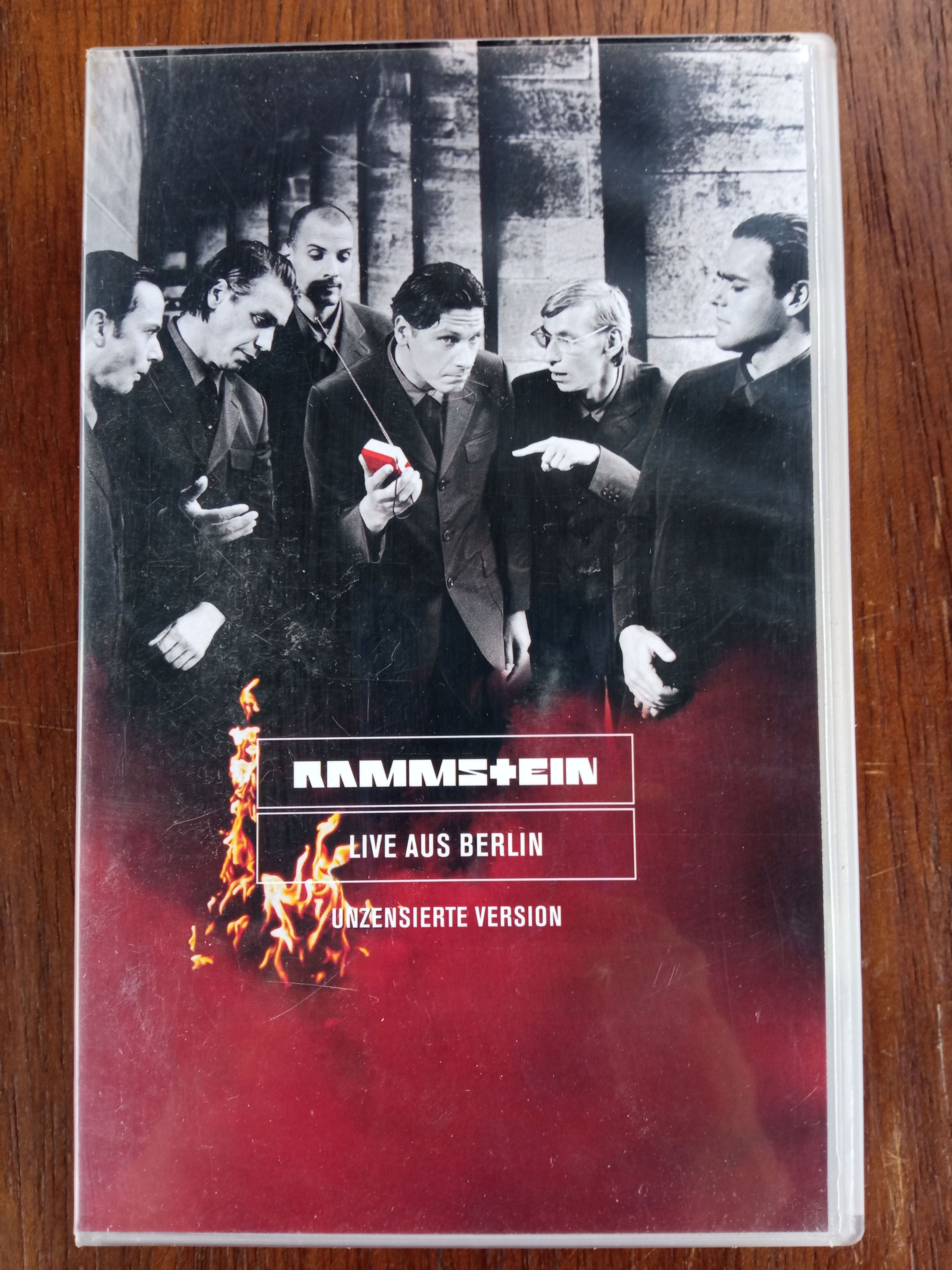 k7 video vhs Rammstein  Live à Berlin 1999