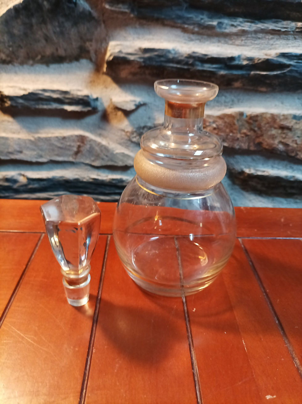 Miniature : Carafe en verre avec dorure