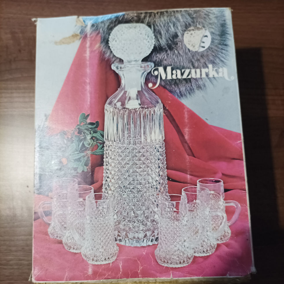 Carafe et 6 verres à liqueurs Mazuka Vintage Oberglas
