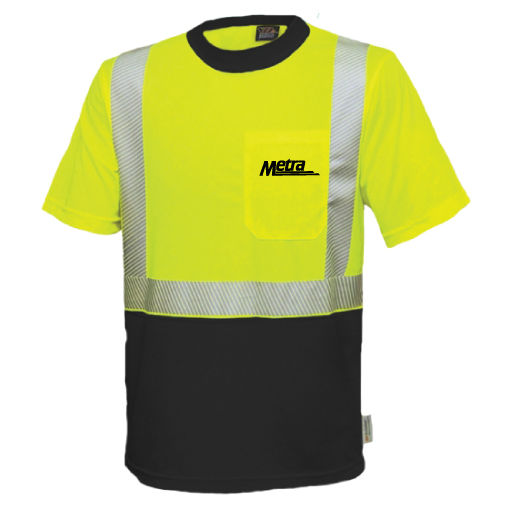 Safety 5003/5004 Class 2 Black Bottom Polo Shirt