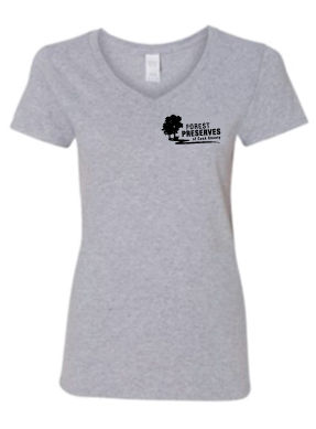 Women's Gildan Vneck 100% Cotton T-shirt