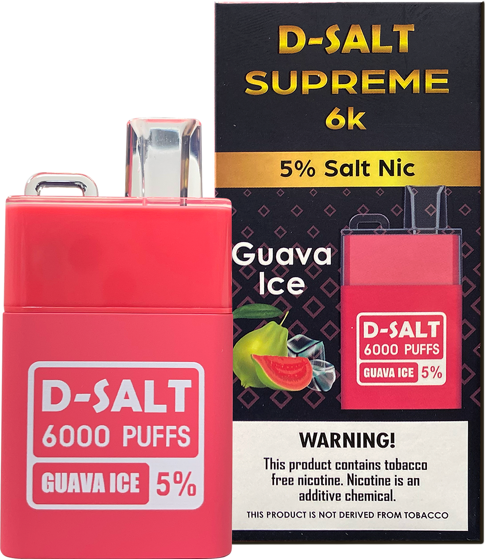 Thumbnail: D-Salt 6000 Puffs – High-Capacity Disposable Salt Nic Vape - 3 PACK