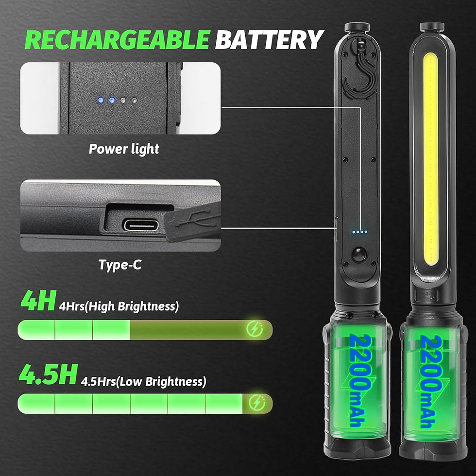 Thumbnail: Rechargeable Mechanic Light, 2-in-1 Magnetic Light Bar with Motion Sensor
