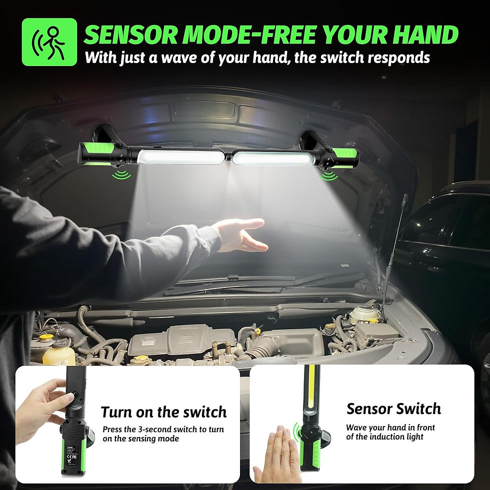 Thumbnail: Rechargeable Mechanic Light, 2-in-1 Magnetic Light Bar with Motion Sensor