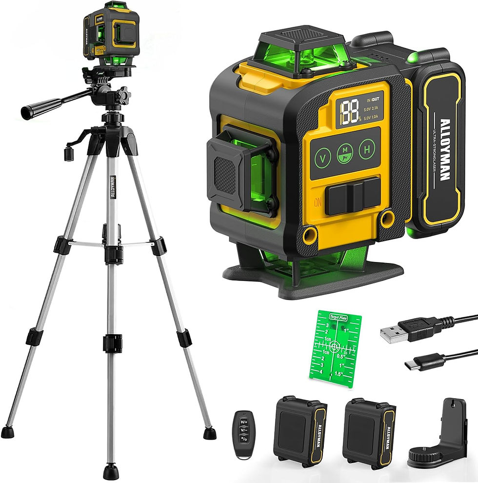Thumbnail: Laser Level with Tripod for Picture Hanging, Tile, Home Renovation