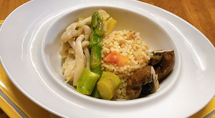 クスクスとアスパラ