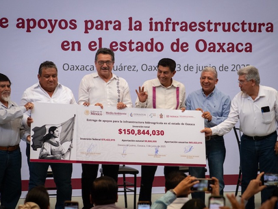 Modernizarán sociedad, gobiernos de Oaxaca y México infraestructura hidroagrícola con más de 150 mdp