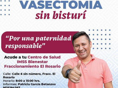 Impulsa SSO paternidades responsables con Jornada Gratuita de Vasectomía sin Bisturí