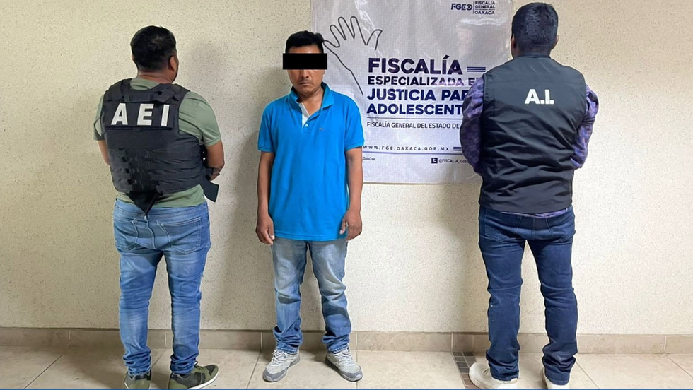 Fiscalía de Oaxaca ejecuta orden de aprehensión por violación en agravio de una adolescente en la región de los Valles Centrales; víctima resultó embarazada