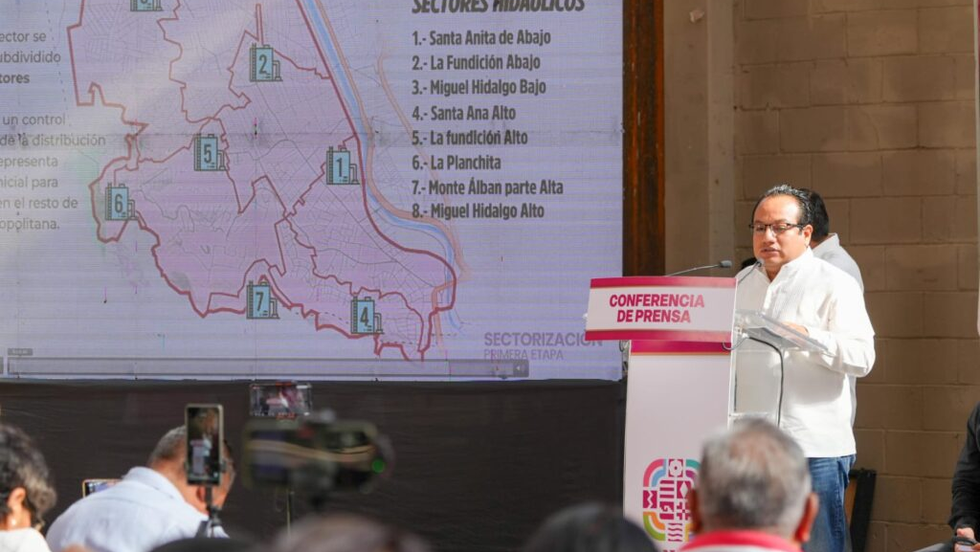 Anuncia Salomón Jara conclusión de trabajos en Macro Sector San Juan Chapultepec para la dotación de agua potable