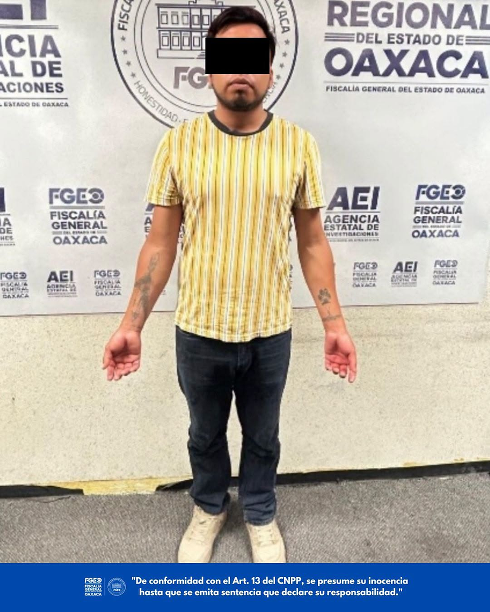 Logra FGEO vinculación a proceso y prisión preventiva contra probable responsable de pederastia cometida en el municipio de Tlacolula