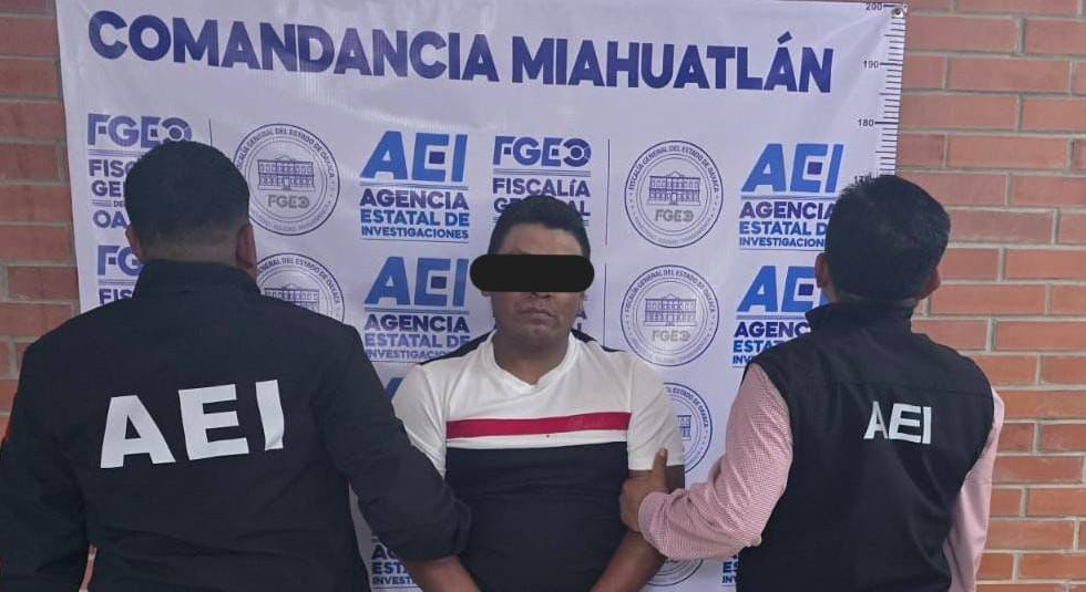 Fiscalía de Oaxaca ejecuta orden de aprehensión y detiene a una persona por violación, cometida en Miahuatlán de Porfirio Díaz