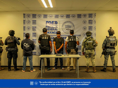 Fiscalía de Oaxaca detiene a Z.S.S., alias "El 07" probable autor material de homicidio del ex presidente municipal de San Juan Cacahuatepec