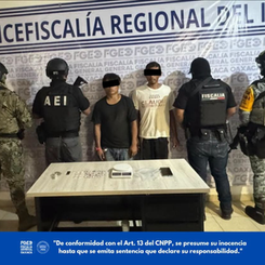 Como parte de acciones para pacificar el Istmo, FGEO desarticula punto de venta de drogas en Santo Domingo Tehuantepec; hay dos detenidos