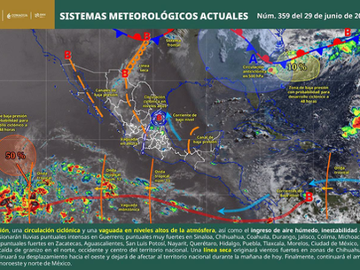 Lluvias y tormentas eléctricas marcarán las condiciones del tiempo en Oaxaca: Protección Civil