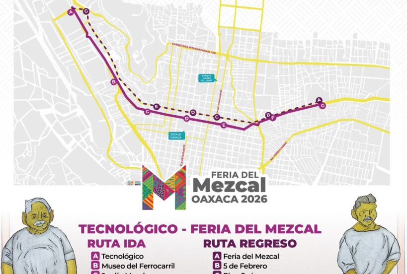 Brinda BinniBus servicio gratuito a la Feria del Mezcal