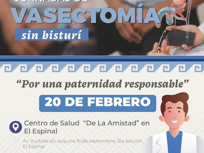 Anuncia SSO primera Jornada de Vasectomía sin Bisturí en El Espinal