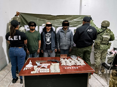 Fiscalía de Oaxaca asegura droga y detiene a tres personas en Zimatlán
