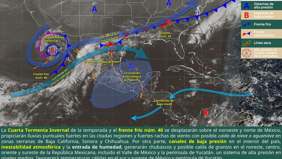 Pronóstico del tiempo para Oaxaca hoy lunes 9 de marzo de 2026
