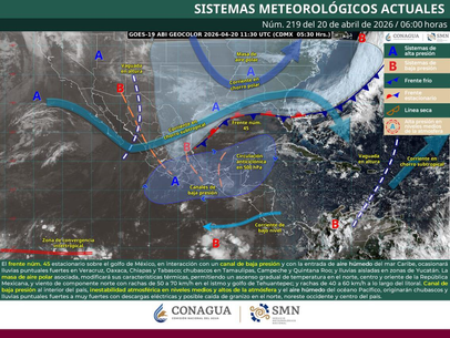 Pronostico del tiempo para Oaxaca hoy lunes 20 de abril de 2026