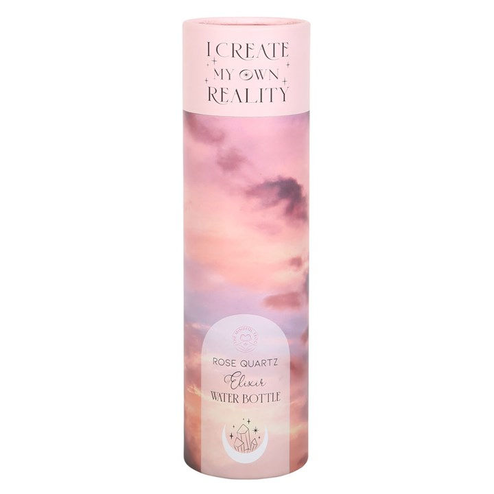 Thumbnail: Rose Quartz Create My Own Reality Glass Water Bottle