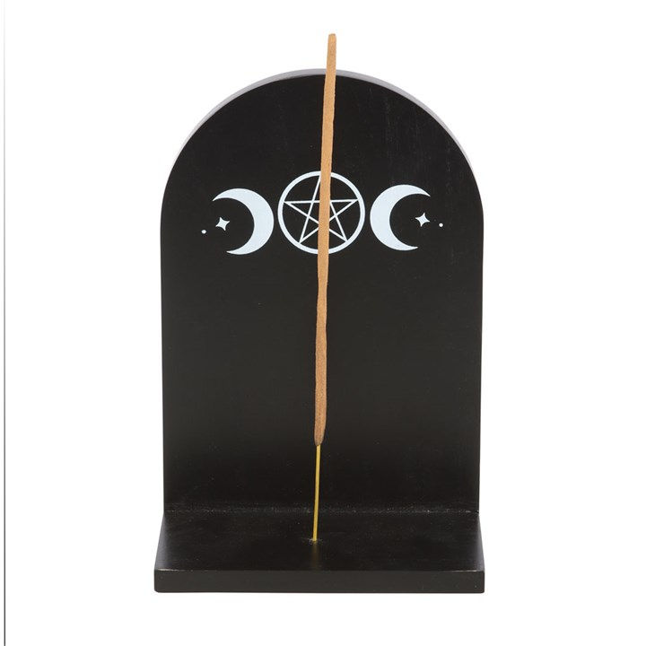 Thumbnail: Black Triple Moon Incense Holder Shelf