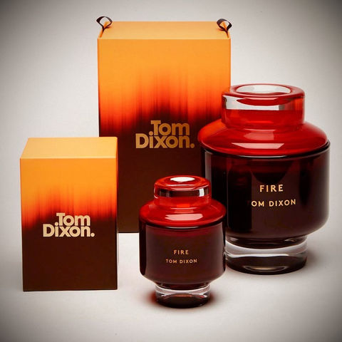 Tom Dixon Elements candles range, hand made rigid base & lid for a candle presentation box. 