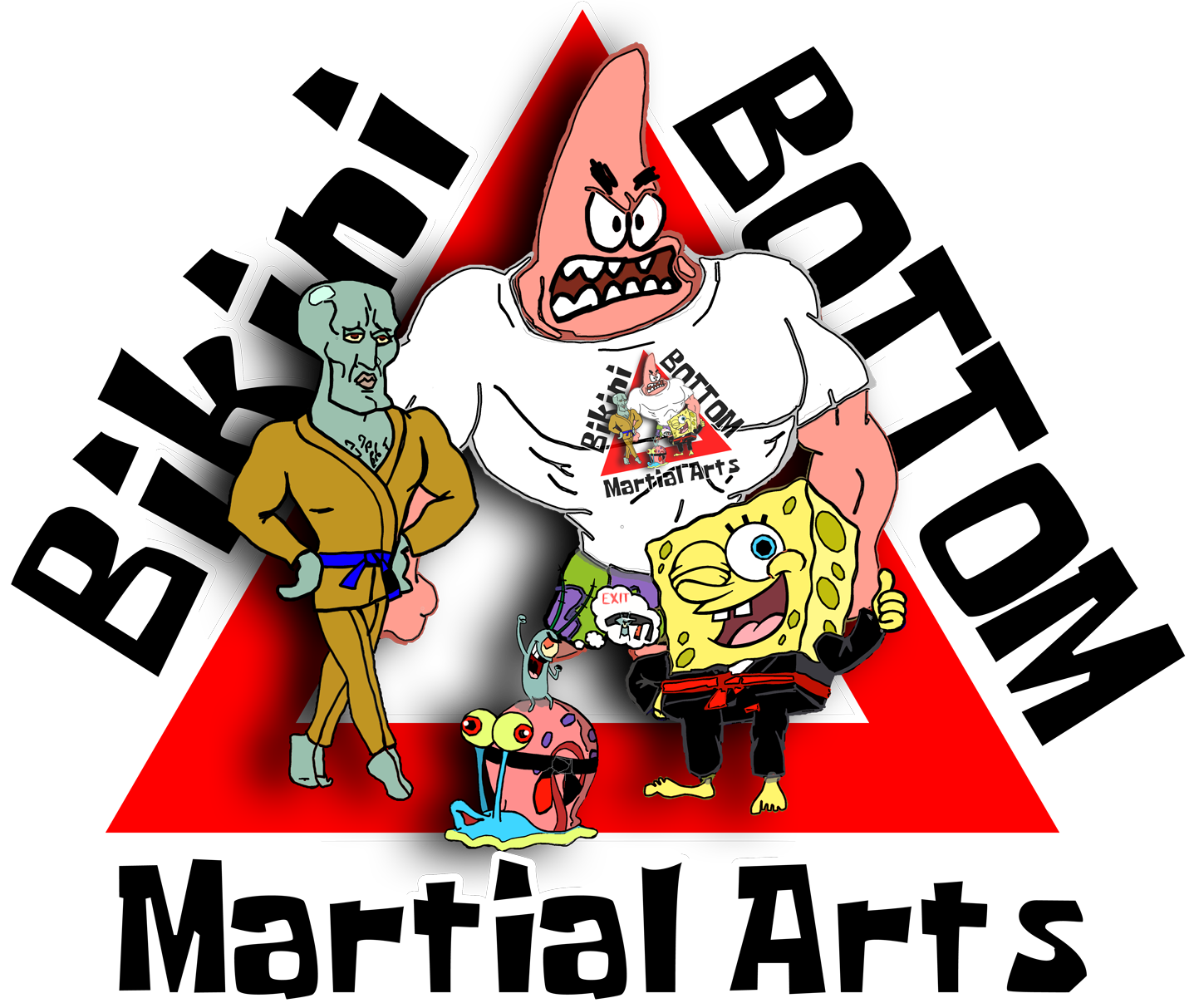 Bikini Bottom Martial Arts Sticker