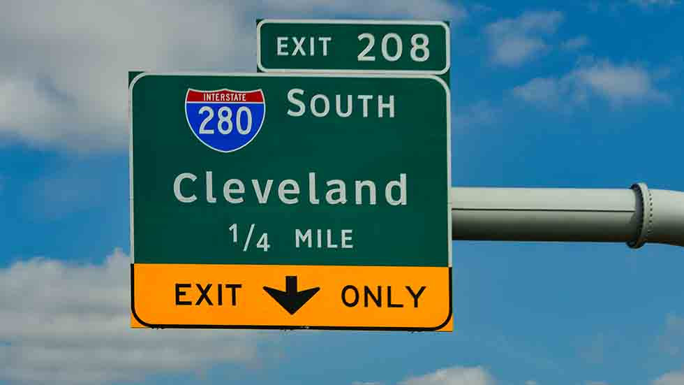 Increment sheet highway guide sign