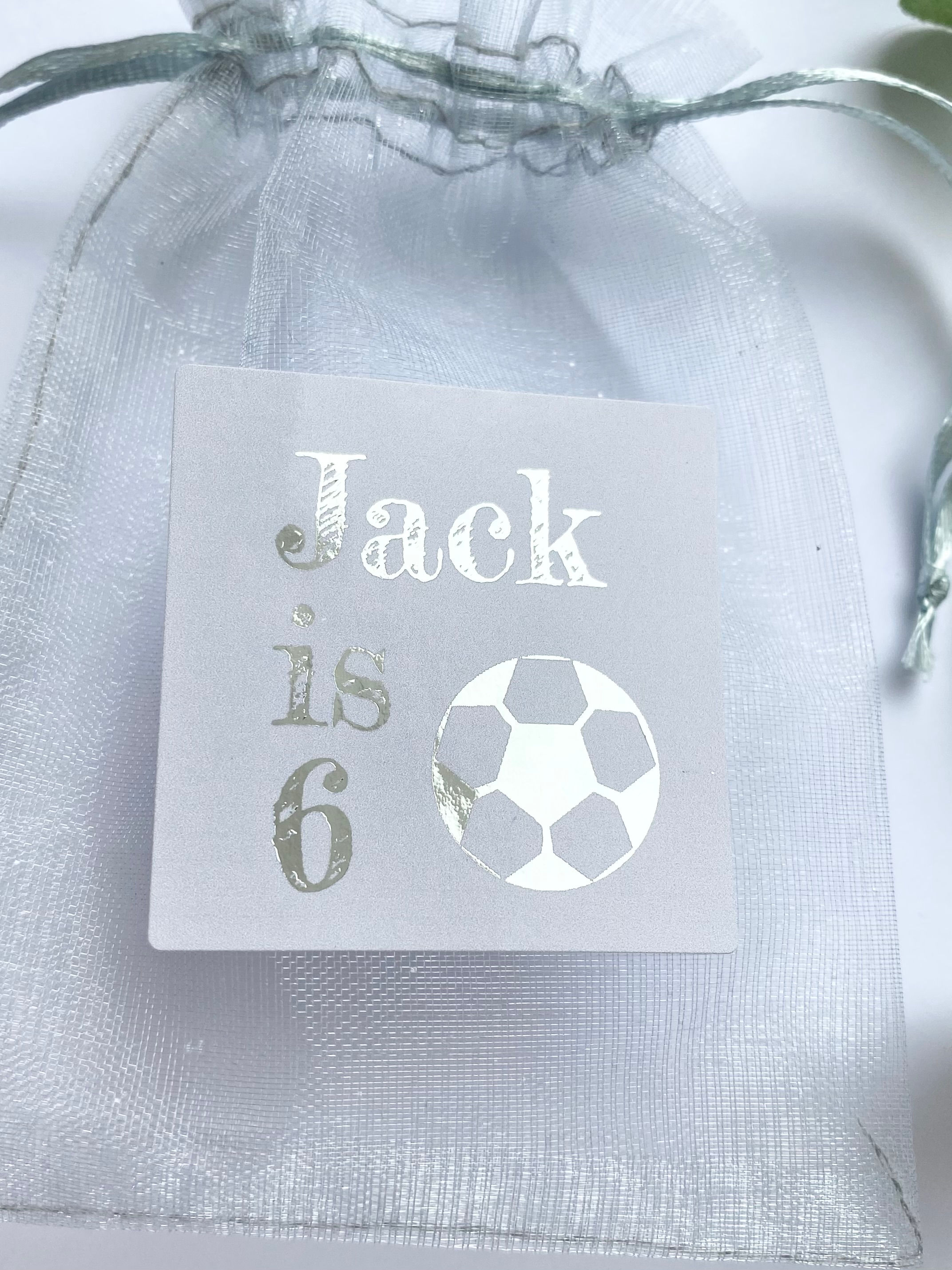 Personalised Football Birthday Party Stickers