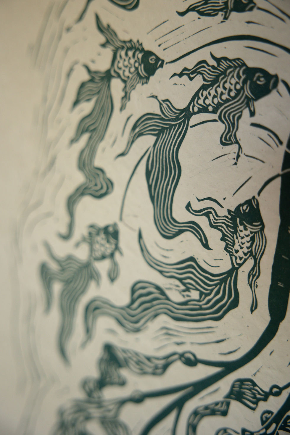 Thumbnail: Care for Kelp - Original relief print