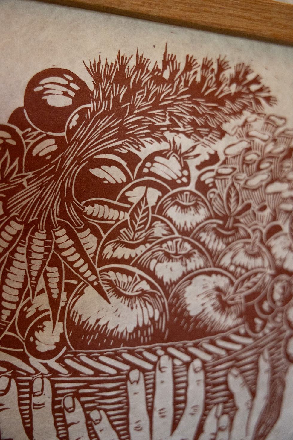 Thumbnail: Community Harvest - Original Relief Print