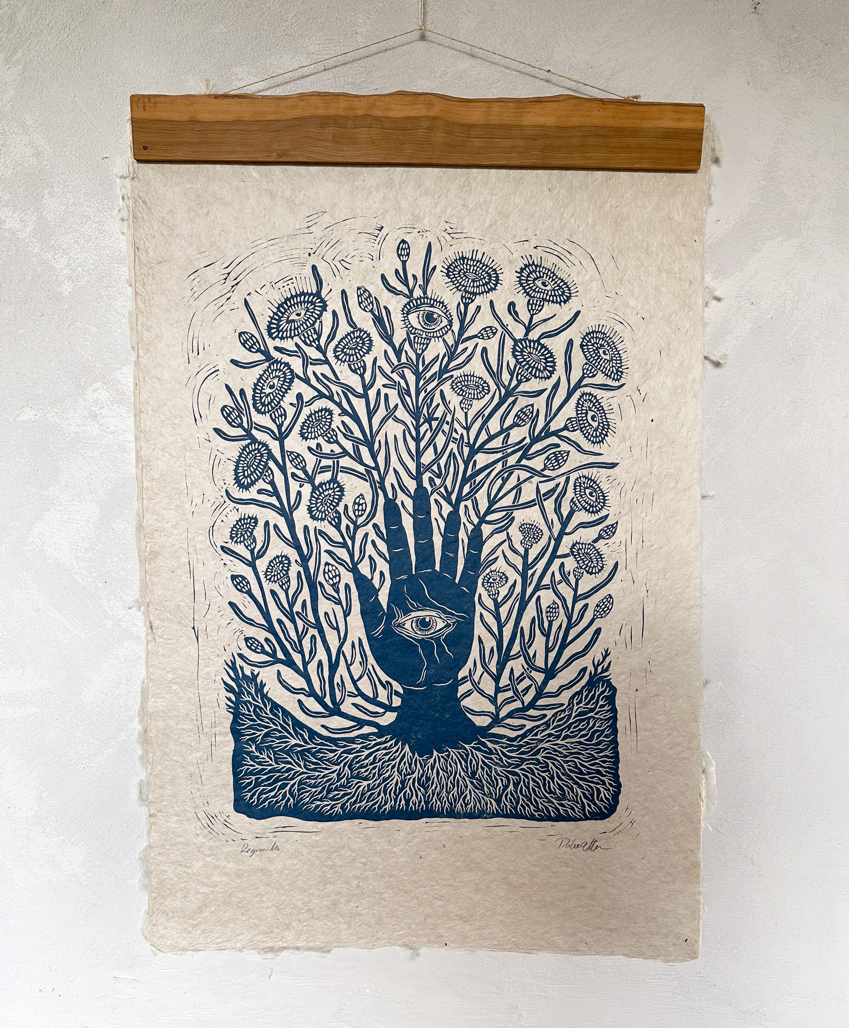 Regrowth - Original relief print