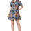 Thumbnail: Vibrant Blue Ikat Belted Dress – A Statement Piece for Your Wardrobe