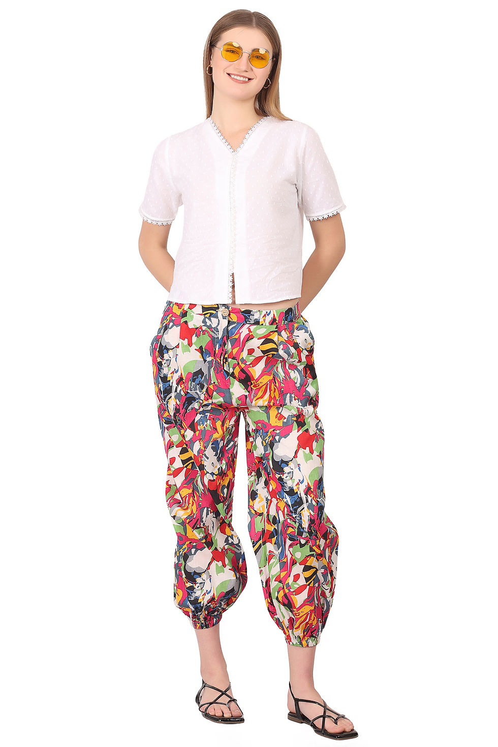 Thumbnail: Vibrant Fusion Cotton Joggers – The Ultimate Blend of Comfort & Style