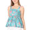 Thumbnail: Aqua Bloom Cotton Peplum Top – A Refreshing Wardrobe Essential