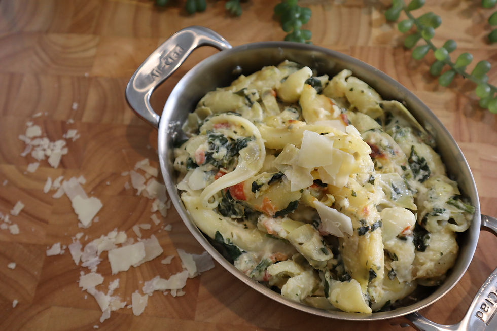 Dinner party ideas dinner party recipes dinner party pasta spinach and artichoke pasta dinner ideas