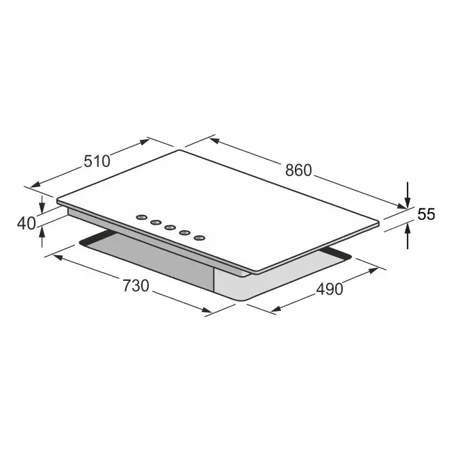 Thumbnail: Avantgarde Pro 90cm Gas Hob (Stainless Steel) KG 9357 Turbo