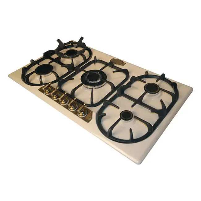 Miniature : Table de cuisson gaz Turbo 90 cm Empire (Ivoire) KG 9325 ElfEm Turbo