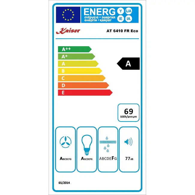 Thumbnail: Avantgarde Pro 60cm Cooker Hood (Steel)AT 6410 FR Eco