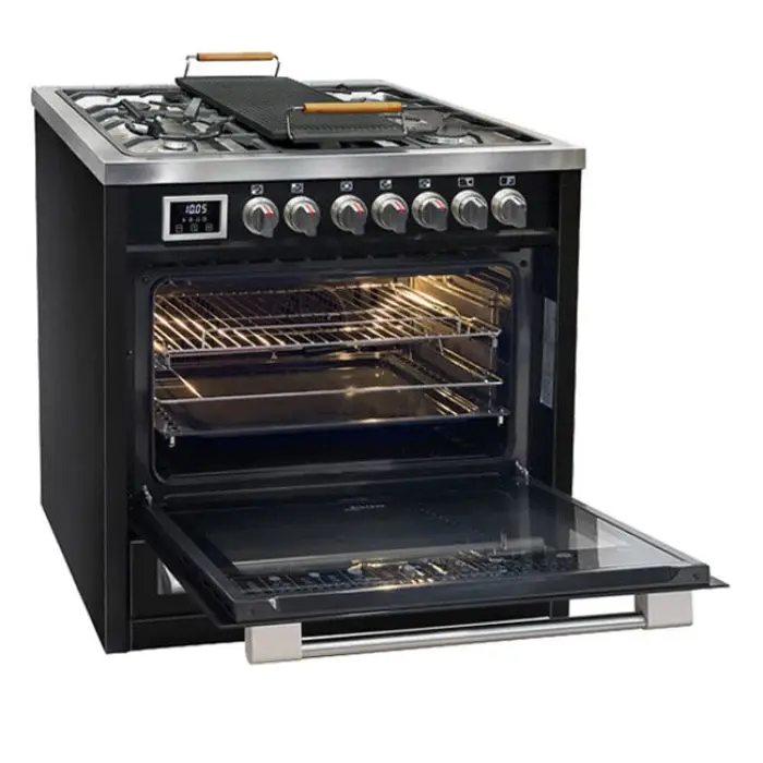 Thumbnail: Avantgarde Pro 90cm Dual Fuel Range Cooker (Black)HGE 93505 S