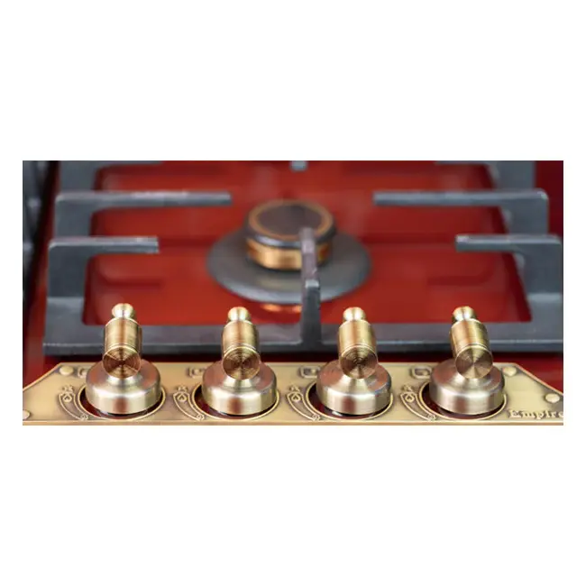 Thumbnail: Table de cuisson gaz Turbo 60 cm Empire (Rouge Bordeaux) KCG 6335 RotEm Turbo